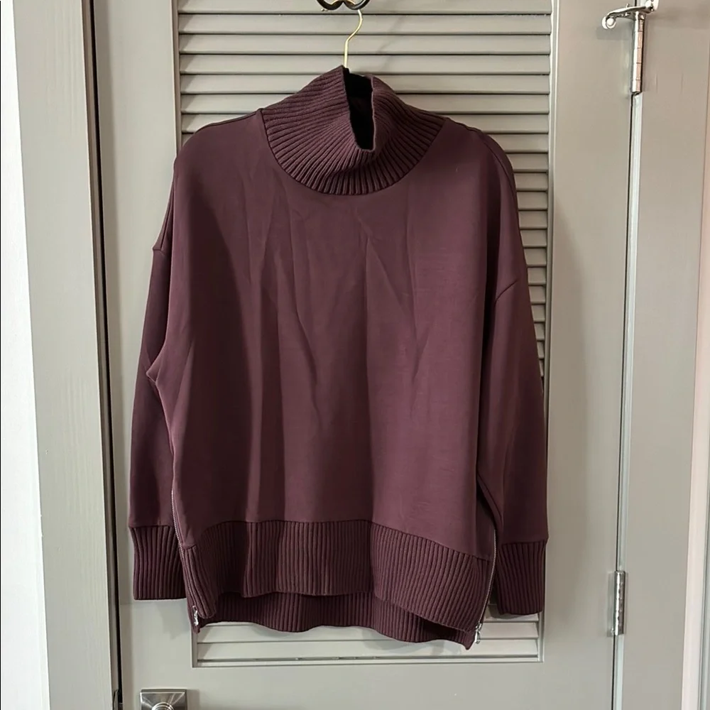 NWOT Varley Barker High Neck Sweat Doublesoft Sz S - Picture 4 of 10